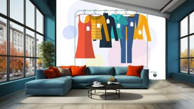 Shopping sale concept. Wall mural