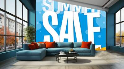 Summer sale  template Wall mural