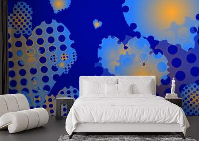 Blue background Wall mural