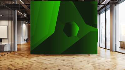 Green abstract background  Wall mural