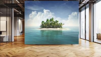 tropical island Wall mural