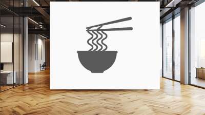 bowl of noodle icon Wall mural