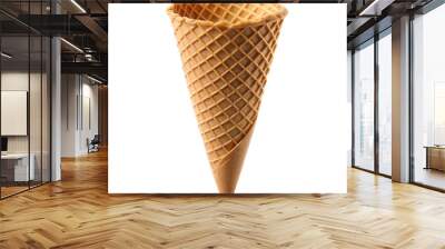 Empty waffle cone ready for ice cream Wall mural