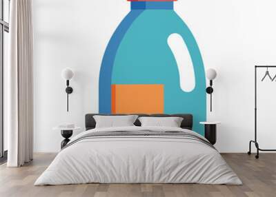 Detergent bottle vector illustration isolated on a white background Wall mural