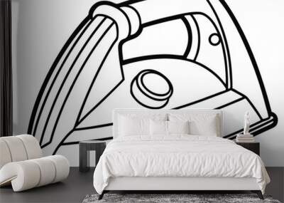 Iron vector silhouette Wall mural