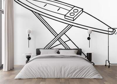 Ironing Board line art vector Wall mural