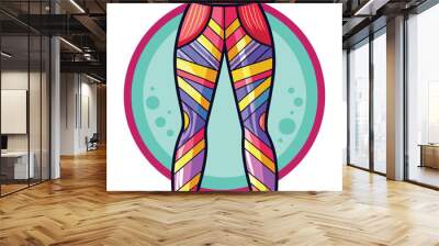 Leggings vector illustration isolated on a white background Wall mural