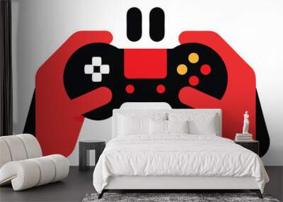 Video game vector illustration isolated on a white background Wall mural