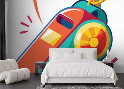 Whistle vector illustration Wall mural