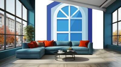 Window vector illustration Wall mural