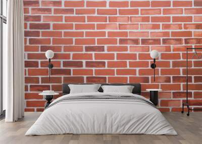 Red brick wall background Wall mural