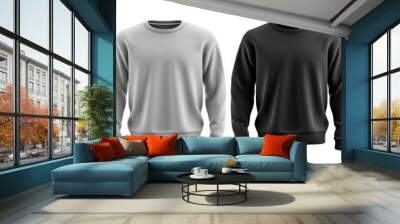 3D rendering, illustration, mockup of a blank sweatshirt in front view Wall mural