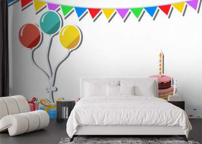 Birthday background Wall mural