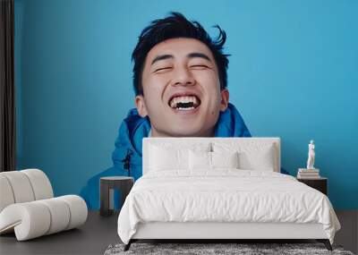 Man Laughing Joyfully Wall mural