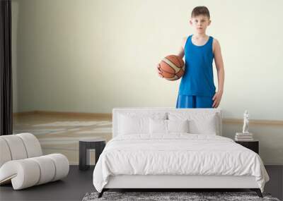 A boy with the ball Wall mural