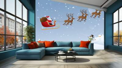 Santa's Travels Wall mural