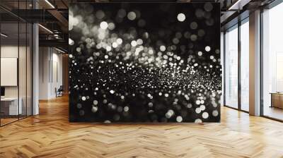 white black glitter texture abstract banner background Wall mural