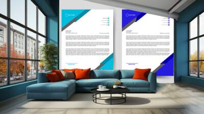 Abstract creative latterhead template.creative latterhead design, Creative and modern latterhead desing latterhead template,creative and clean latterhead design. Wall mural