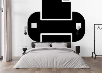 Printer icon Wall mural