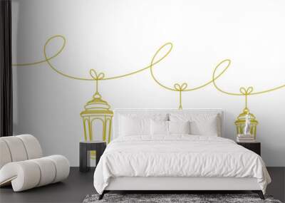 Ramadan lantern illustration vector design 4 eps  Wall mural