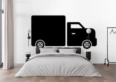 Truck icon Wall mural