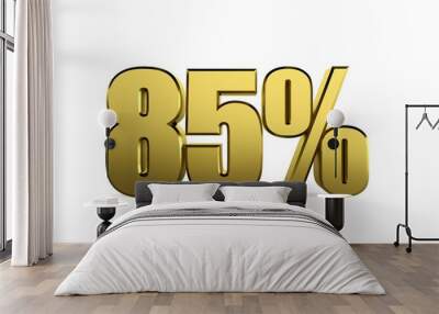 3D 85 Percent Discount with background Wall mural