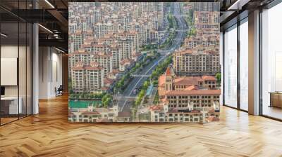 Nanjing City, Jiangsu Province, urban construction landscape Wall mural