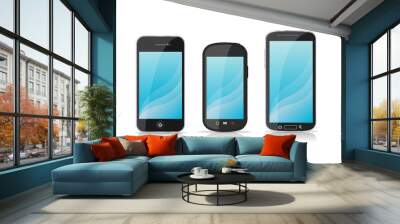 mobile phone vector set Wall mural