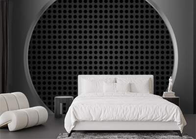 Abstract silver metallic background Wall mural