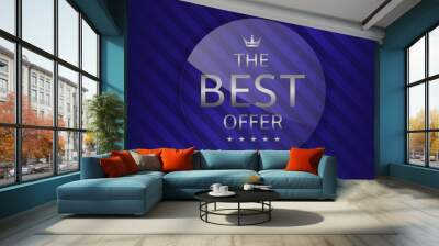 Best offer label Wall mural