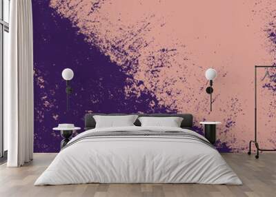 Background texture watercolor painting two colors Wall mural