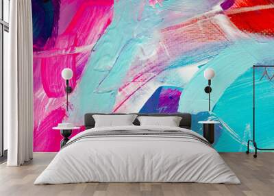 abstract oil paint texture on canvas, background
 Wall mural