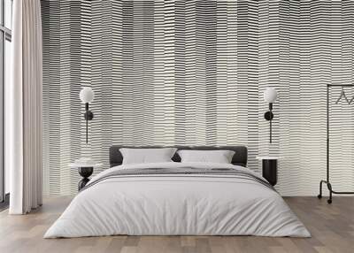 Abstract pattern texture with random lines. Gray geometric background in vintage style. Fabric ornament. Wall mural