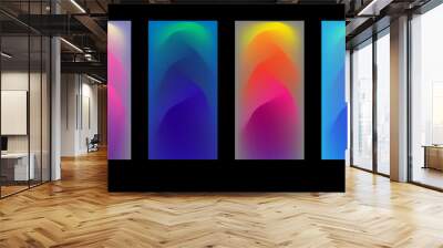 Set of abstract backgrounds. Vector illustration for any projects. Wall mural