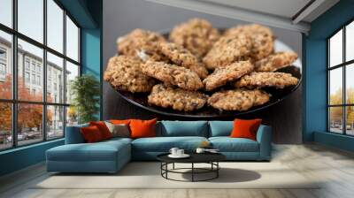 oatmeal cookies with raisins Wall mural