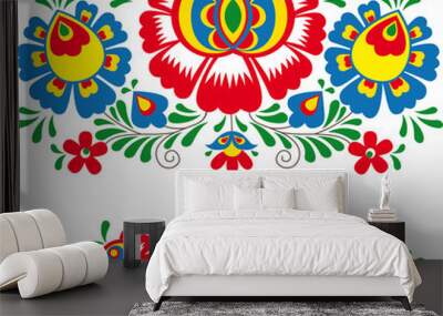 Folk ornaments Wall mural