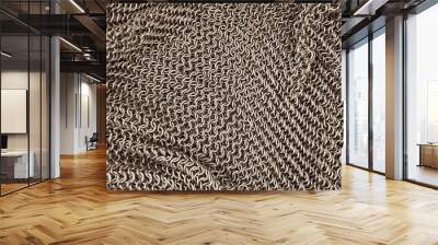 Authentic chainmail pattern background Wall mural