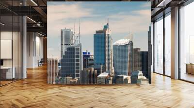 Panoramic view at Sydney city urban skyline Wall mural