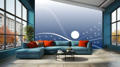 Design bleu Wall mural