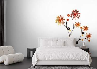 Japanese floral design Wall mural