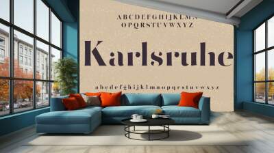 Karlsruhe elegant alphabet, ideal for fashion design and luxury boutique graphics. Wall mural