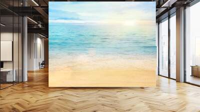 Sea and sand background Wall mural