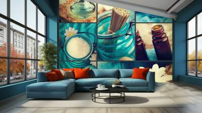 Spa collage Wall mural