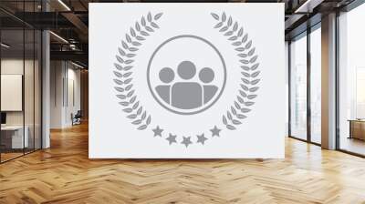 Best team group icon Wall mural