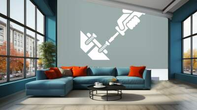 Screwdriver icon Wall mural