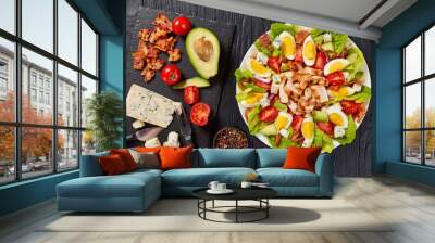 delicious american cobb salad, classic recipe Wall mural