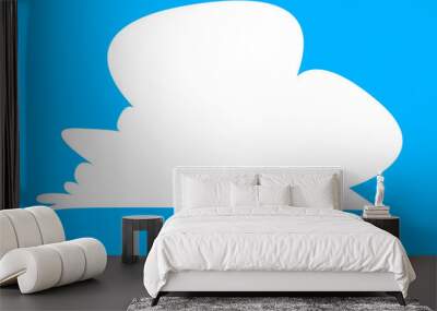 set of clouds element  for illustration decoration white sky with other varian
 Wall mural