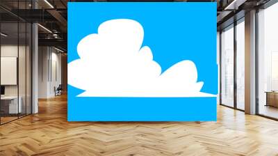 set of clouds element  for illustration decoration white sky with other varian
 Wall mural