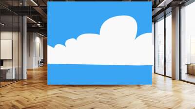 set of clouds element  for illustration decoration white sky with other variant Wall mural