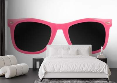 Women's pink sunglasses Wall mural